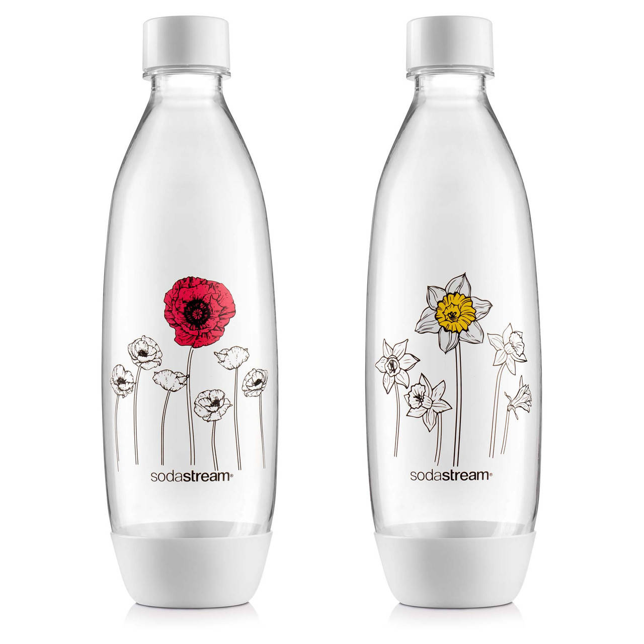 

Набор с двух бутылок FUSE 2x1L Flowers in Winter Белых Sodastream