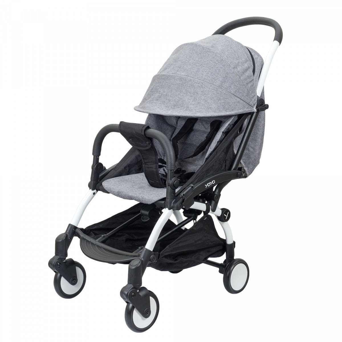 

Прогулочная коляска Yoya 175A+ Premium Edition Gray Серая рама белая, колеса ч/б