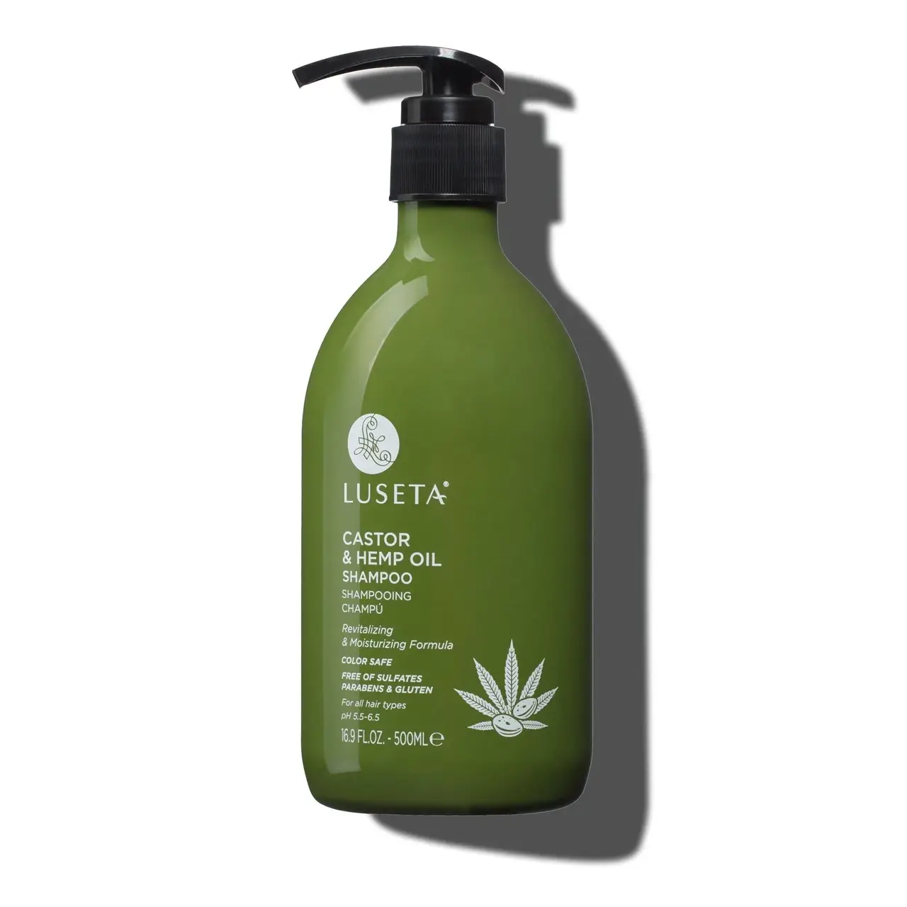 

Шампунь для сухих и повреждённых волос Luseta Beauty Castor & Hemp Oil Shampoo