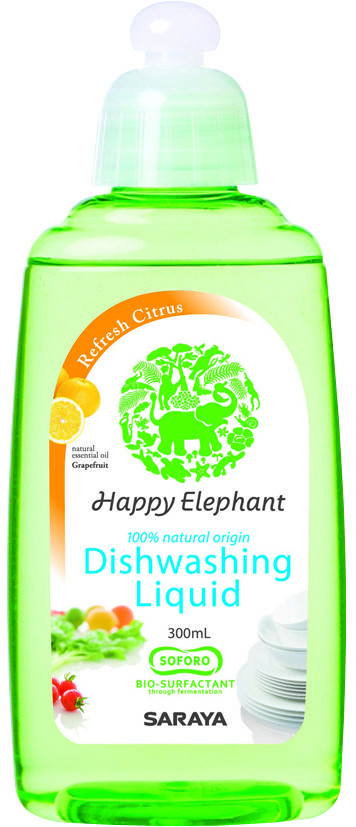 

Жидкость для мытья посуды Happy Elephant с ароматом грейпфрута 300 мл