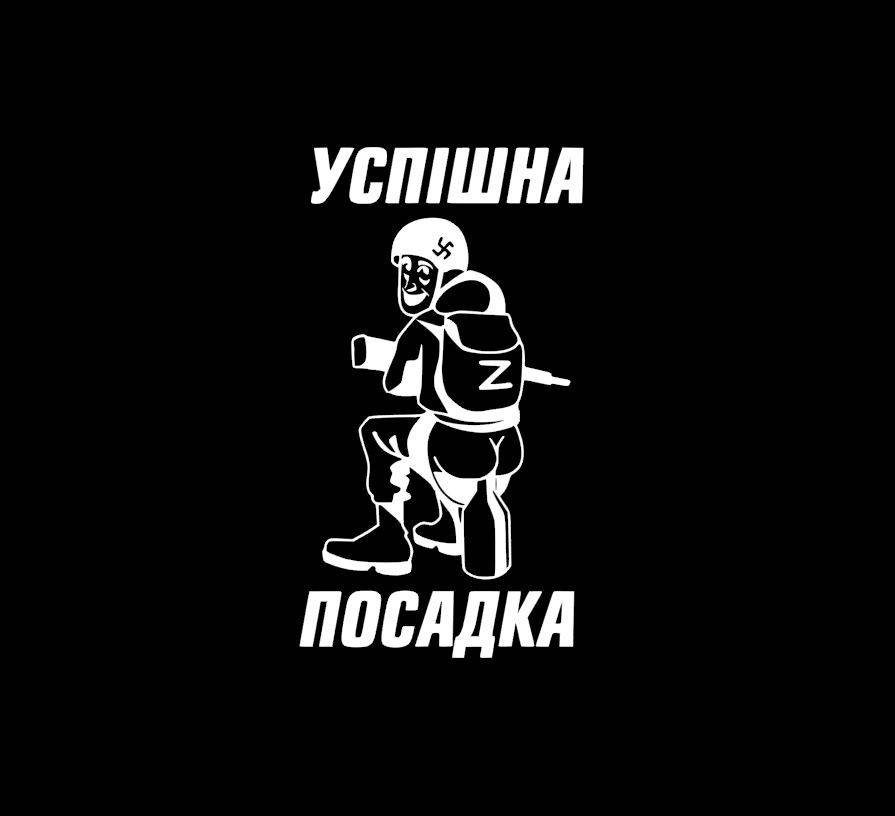

Наклейка на авто Успішна посадка 25 см
