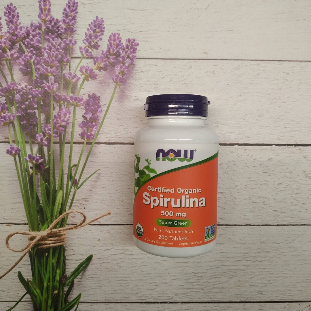 

Now Foods Spirulina 200 tab 500 mg , Спирулина нау