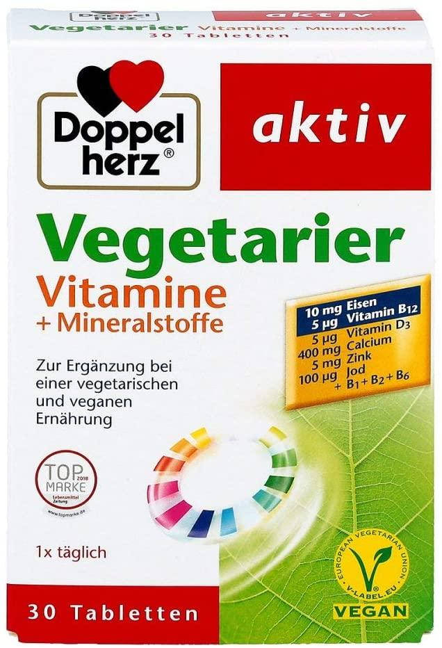 

Doppelherz Vegetarier Vitamine + Mineralstoffe (вегетарианские витамины + минералы)