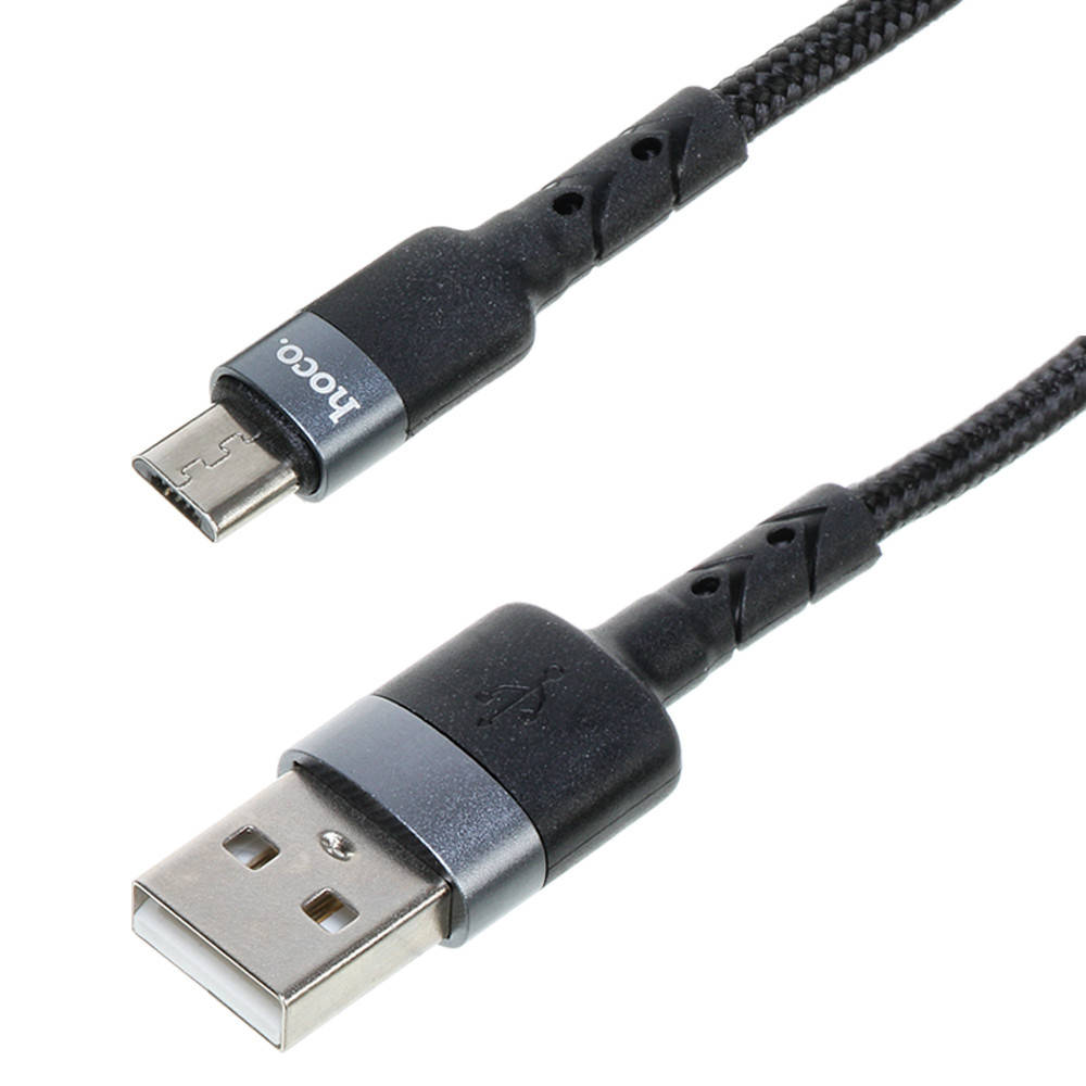 

USB Кабель HOCO DU46 USB - MicroUSB (1М) (черный)