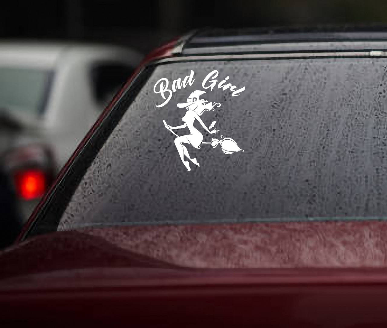 

Виниловая наклейка на авто "Bad girl" 15х15 см, Белый