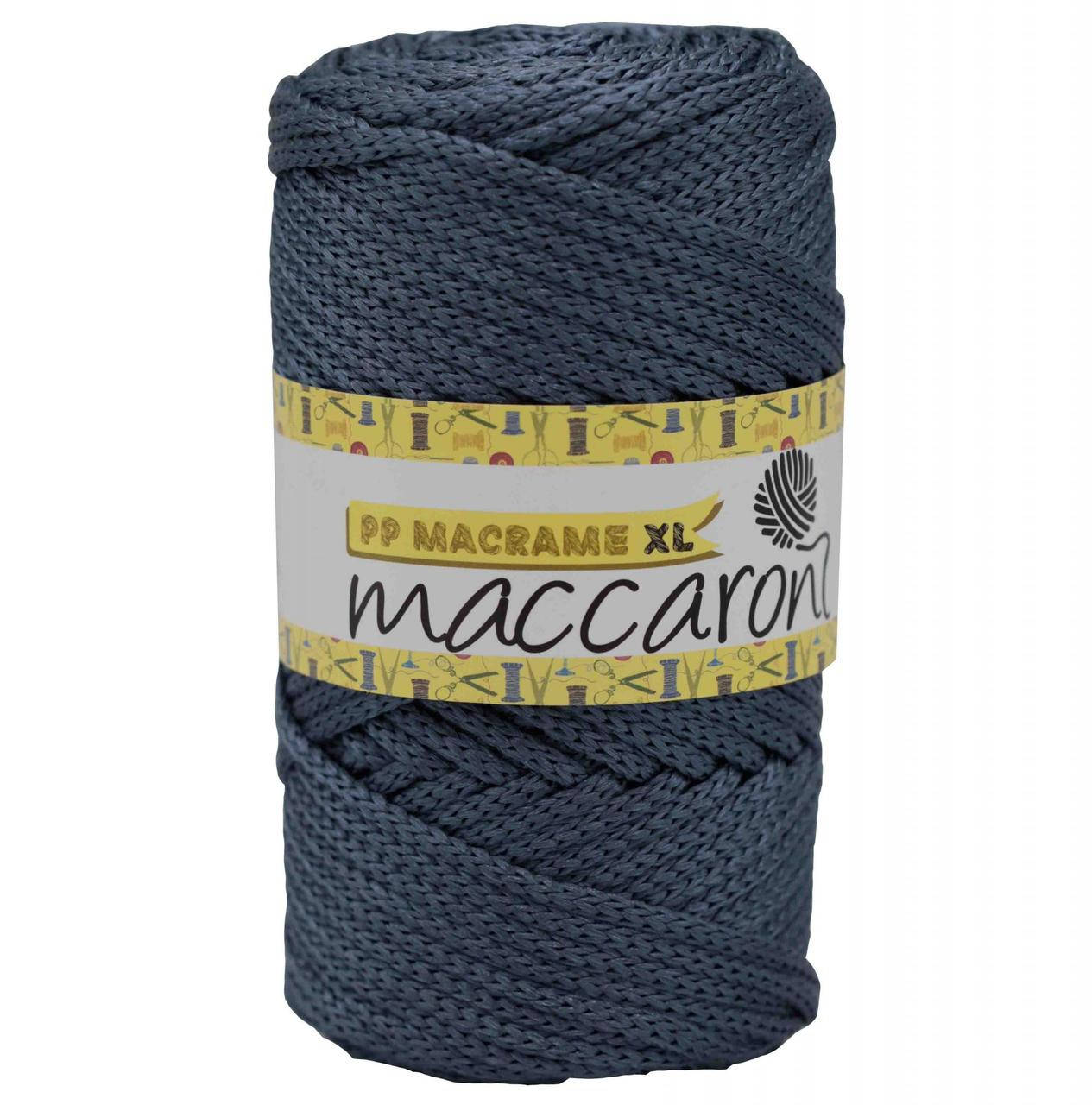

Полипропиленовый шнур PP Macrame XL Maccaroni 4 мм, темно-синий