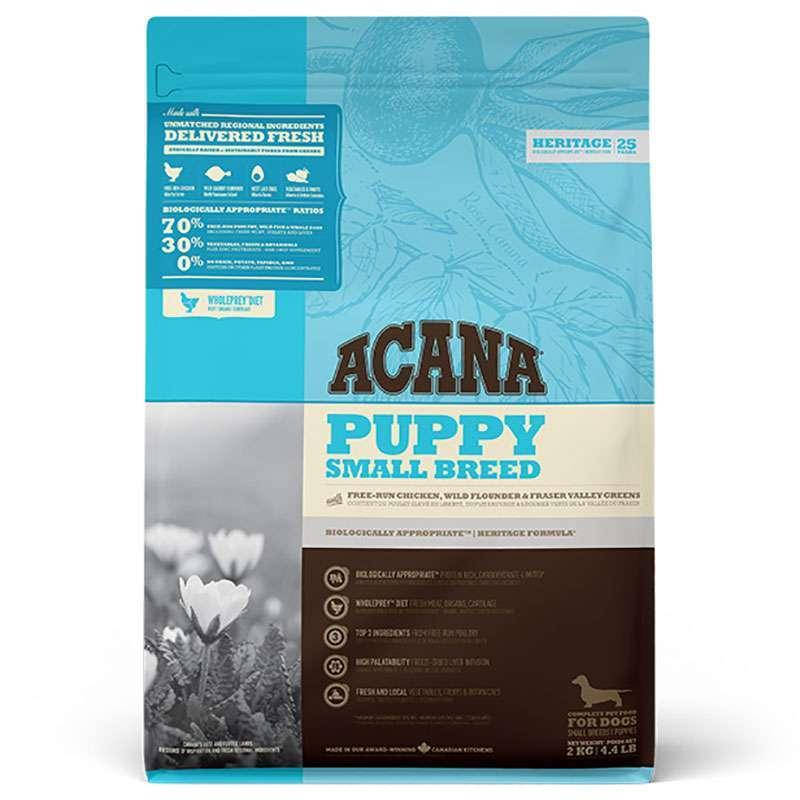 

Acana Puppy Small Breed 2 кг - Сухой корм с мясом цыпленка для щенков малых пород