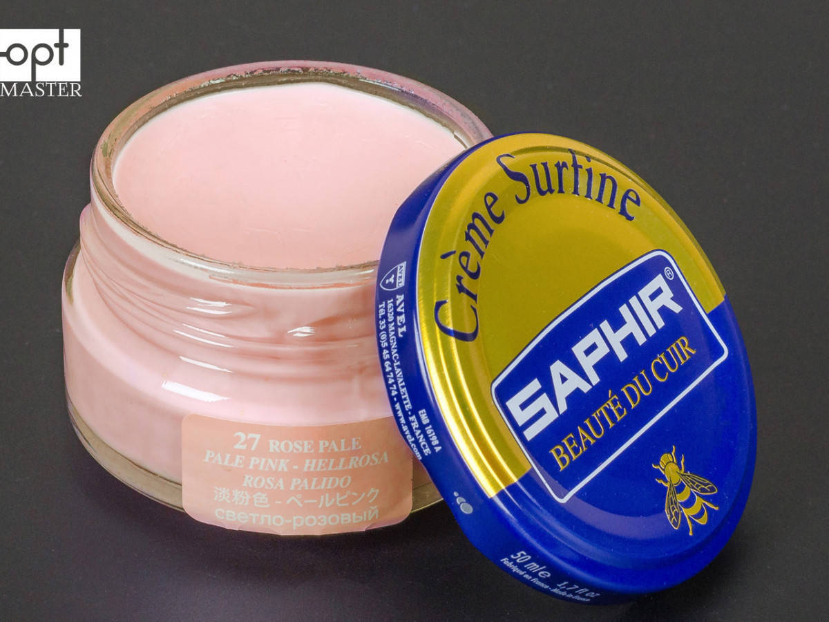 

Увлажняющий крем для обуви Saphir Creme Surfine, цв. cветло-розовый (27), 50 мл (0032)