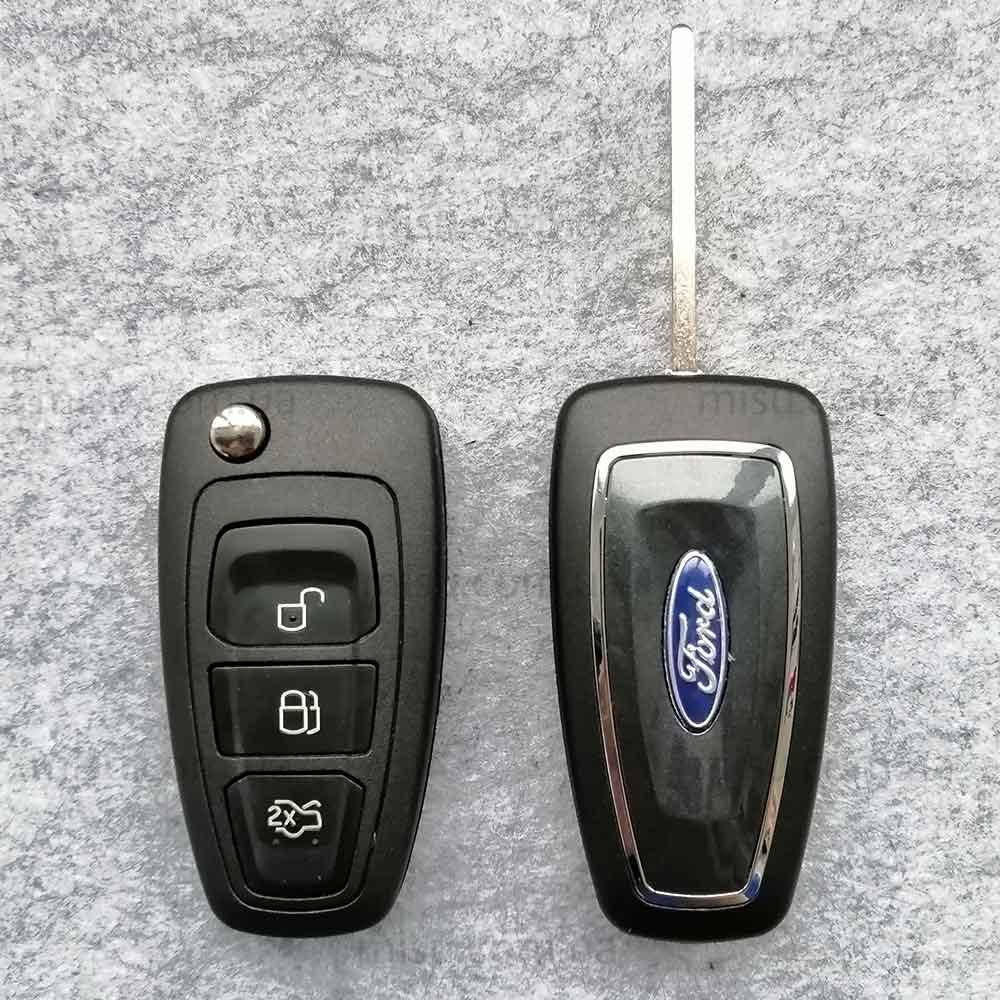 

Ключ Ford 3 кнопки выкидной лезвие HU101 Hrome