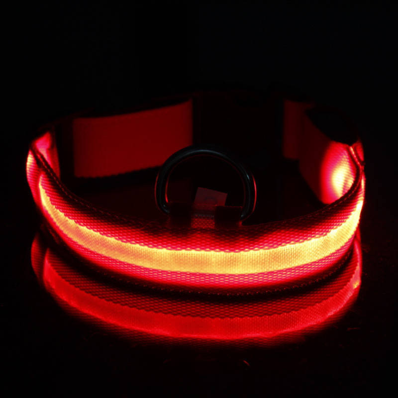 

LED ошейник для собак, красный
