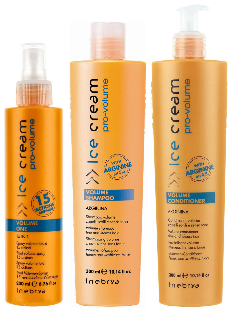 

Набор для придания объема волос Inebrya Ice Cream pro-volume Kit 300ml/200ml/300ml