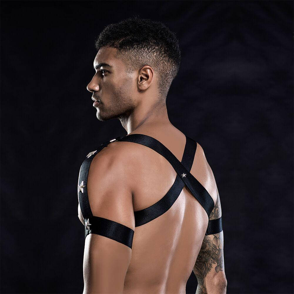 

Эротический комплект для мужчин трусы + портупея S/M 18+