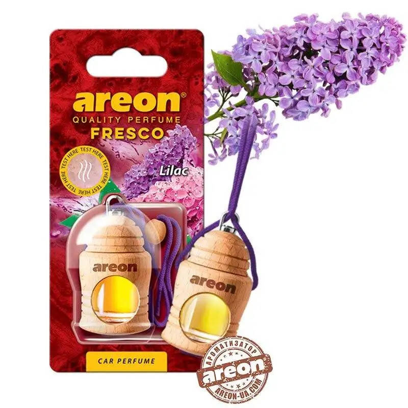 

Ароматизатор Areon (Освежитель воздуха в машину) "Fresco" - в пробковой бутылочке 8мл_Lilac