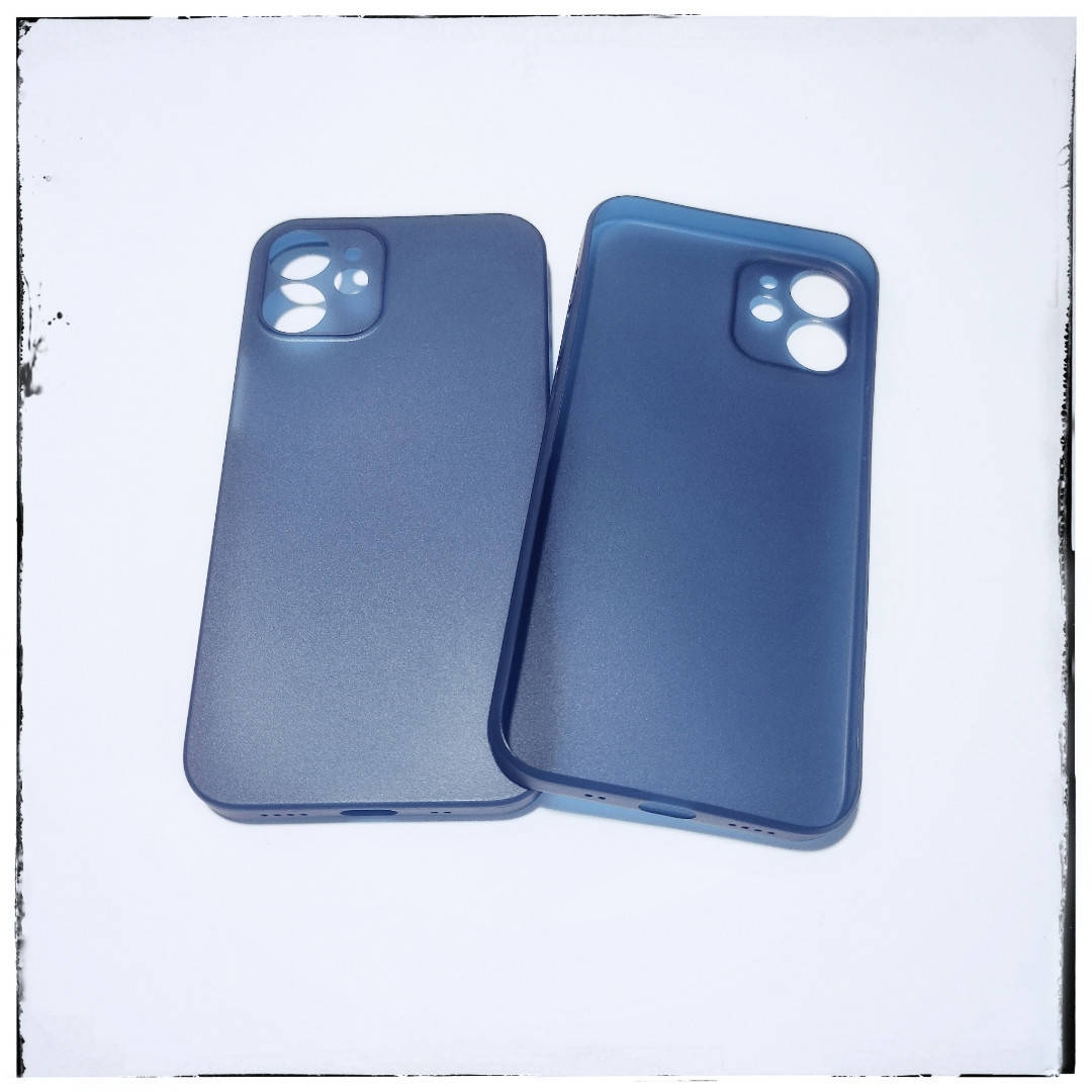 

Ультра тонкий пластиковый чехол PP 0.2мм для айфон iPhone 12 mini СИНИЙ