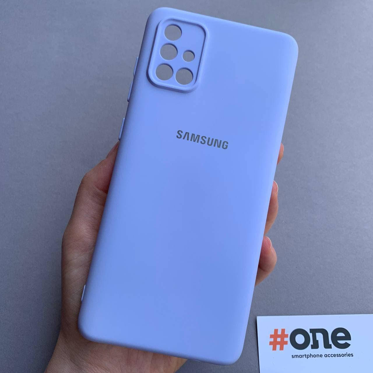 

Чехол для Samsung Galaxy A71 с микрофиброй с защитой для камеры чехол на телефон самсунг а71 сиреневый CMR