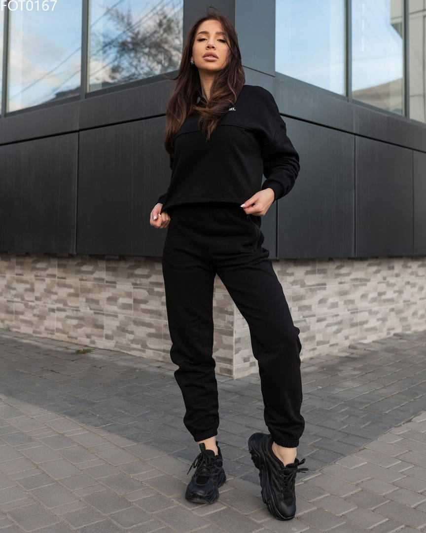 

Женский спортивный костюм Staff ola black oversize, Черный
