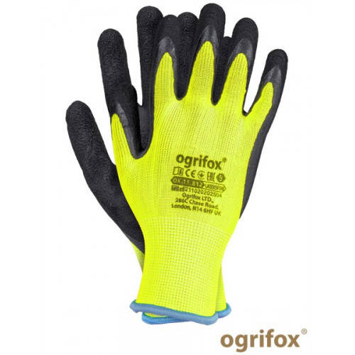 

Перчатки рабочие Ogrifox Польша OX-LATEKSFOM, Черный