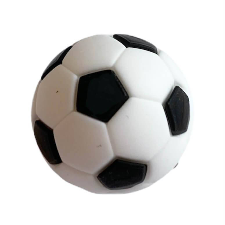 

Мячик БОЛЬШОЙ футбол (белый)19мм, силиконовая бусина