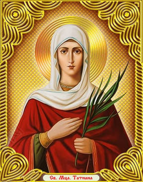 

Алмазная мозаика "Св. Мученица Татьяна", 30*40см, с рамкой, в кор. 41*31*2,5см