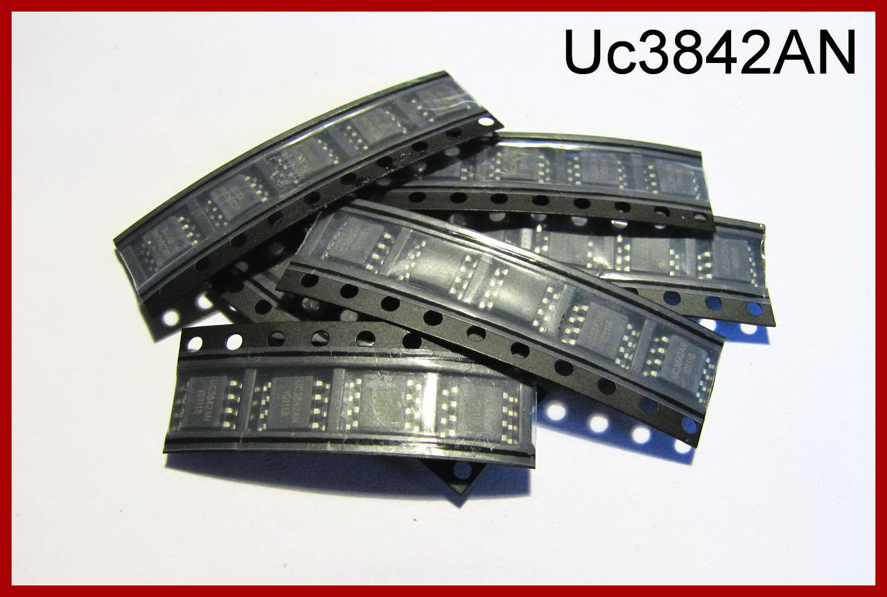 

UС3842, ШИМ-контроллер питания, SMD.