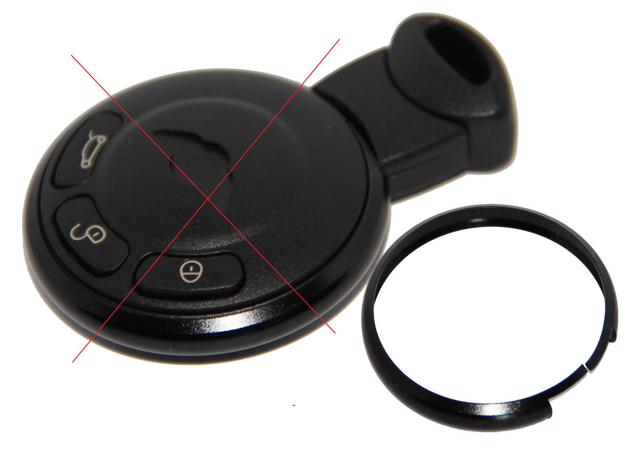 

Кольцо для смарт ключа MINI Cooper (цвет чёрный)