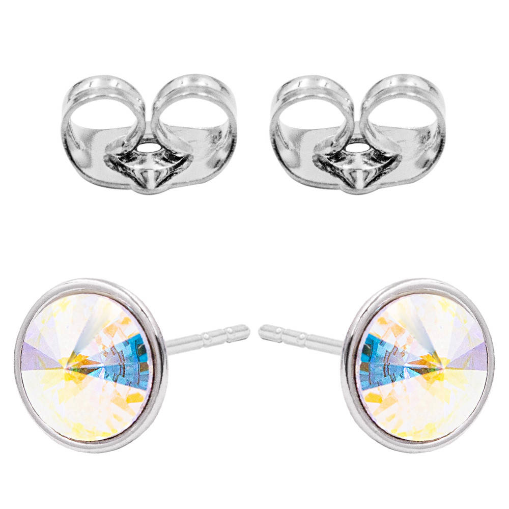 

Серьги-гвоздики Swarovski родий