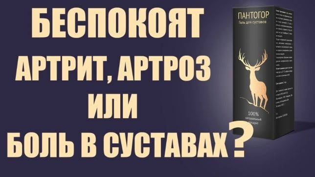 

Пантогор - гель для суставов