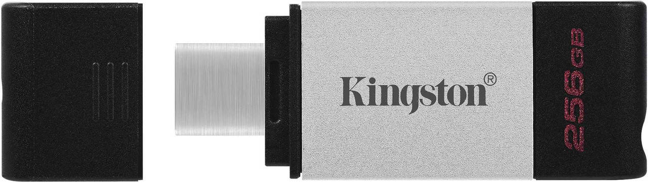 

USB Флешка на 256 Гб | Флеш-накопитель Kingston 256GB USB3.2 DT 80 Black, Черный