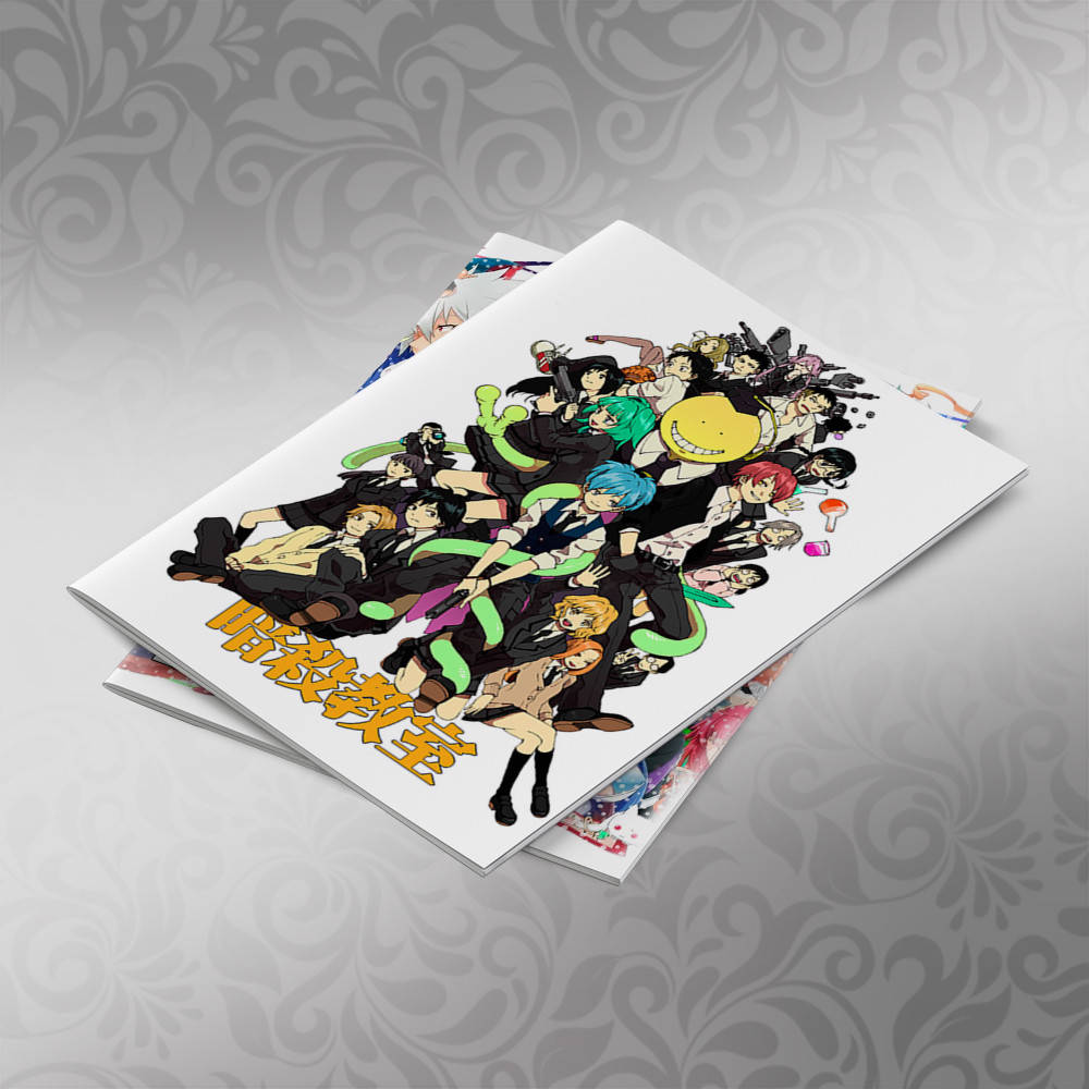 

Тетрадь 48 л. на скобе клетка Ansatsu Kyoushitsu 010