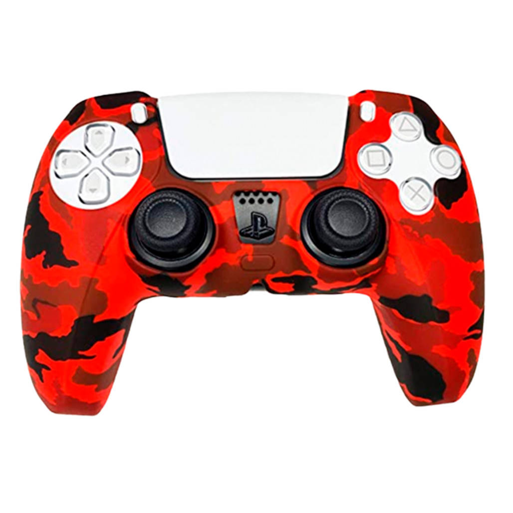 

Чехол на геймпад Sony DualSense PS5 Silicone Case (Red Camouflage) [67496], Красный