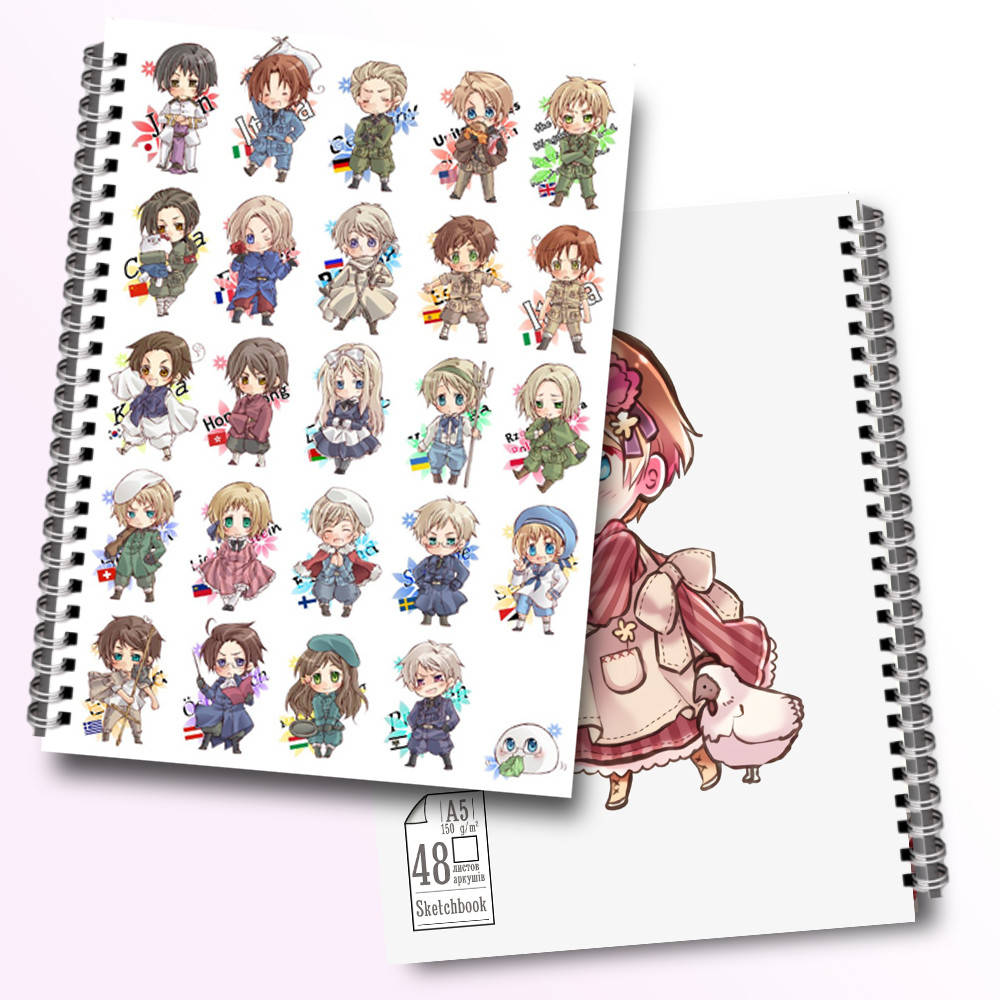 

Скетчбук Хеталия и страны оси 01