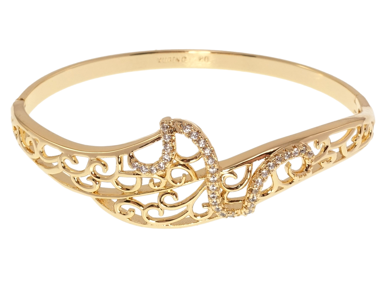 

Браслет Xuping Позолота 18K "Резной орнамент" ø 6см