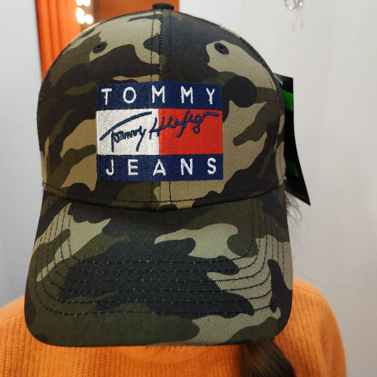 

Мужская кепка бейсболка Tommy jeans, Милитари