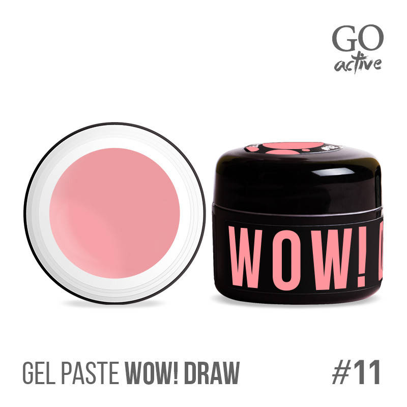

Гель-паста для ногтей GO Active Gel Paste Wow Draw №11 Розовый 4 г (17037Gu)