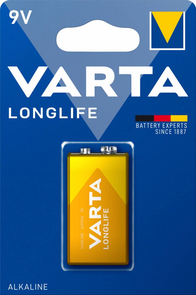 

Батарейка лужна VARTA Longlife 9V/6LR61