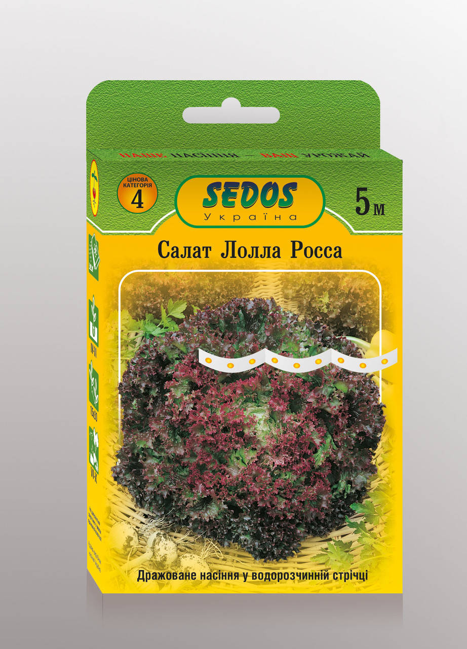 

Семена на ленте салат Лолла Росса 5мТМ SEDOS