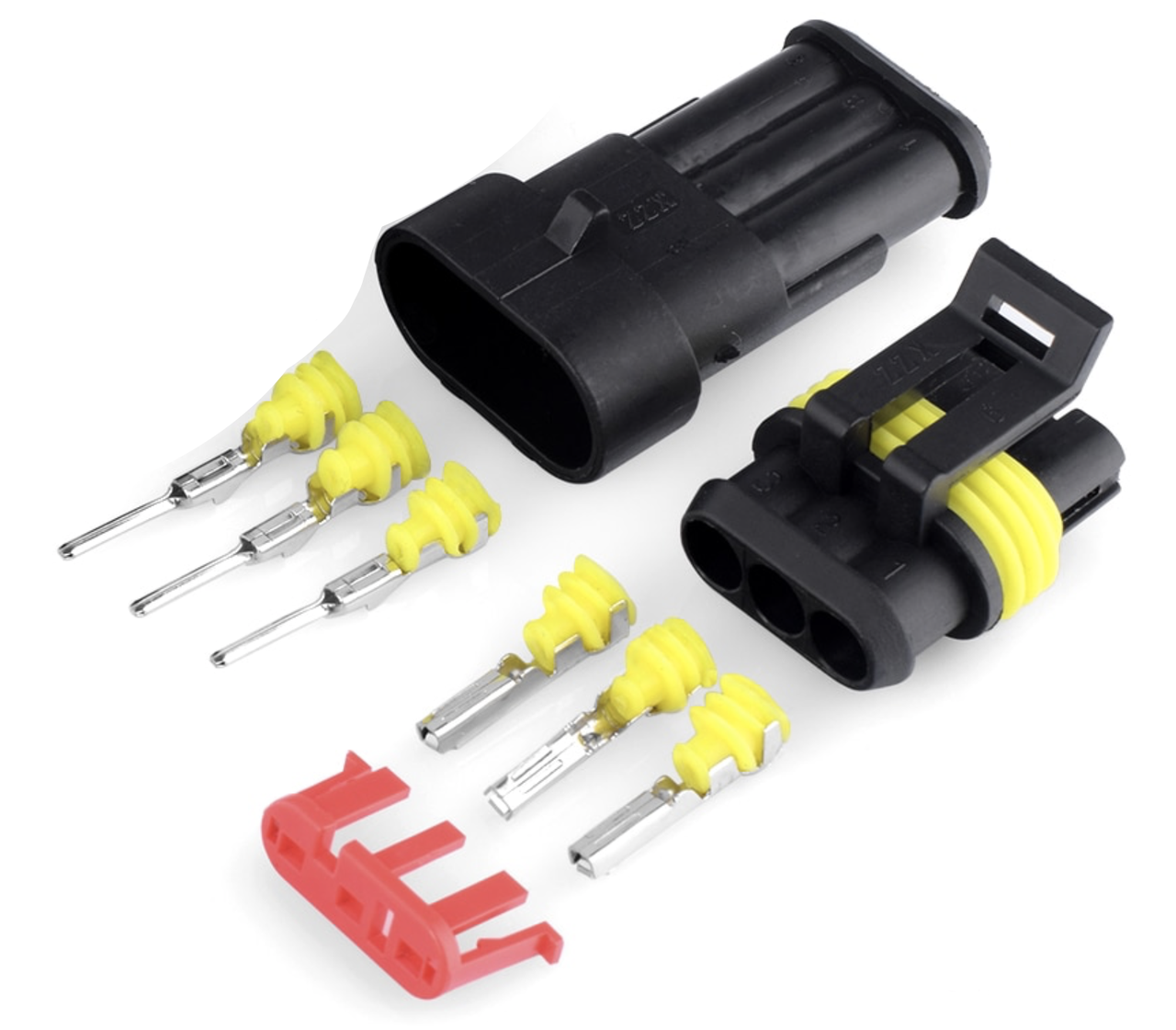 

Разъем и гнездо 3PIN (папа-мама) водонепроницаемый коннектор/соединитель IP68