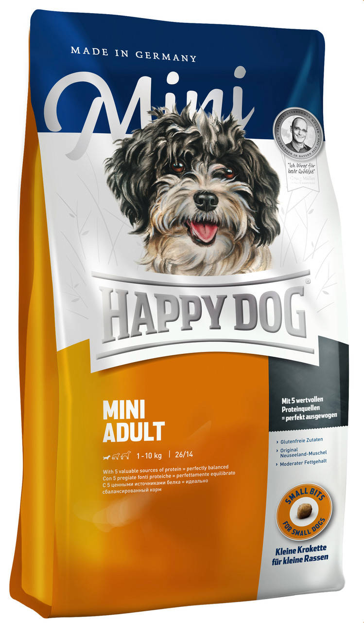 

Happy Dog Mini Adult 4кг корм для собак мелких пород