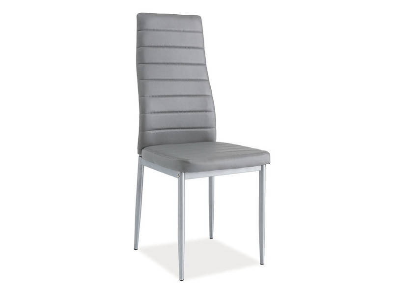 

Стул обеденный H261 BIS ALUMINIUM/серый, экокожа