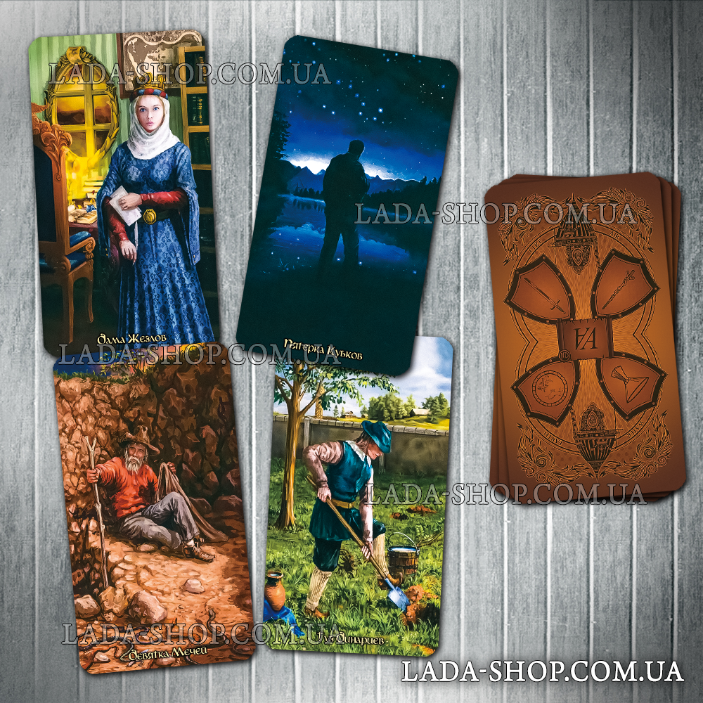 

Гадальные карты Таро Алфавит (безрамочное) (Alphabet Tarot (borderless))