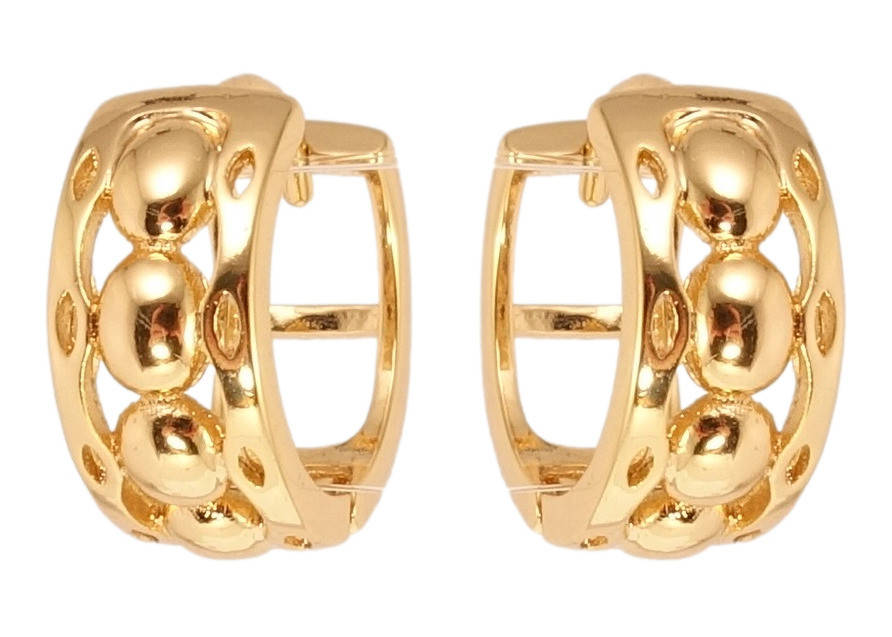 

Серьги Xuping Позолота 18K колечки "Декоративный орнамент"