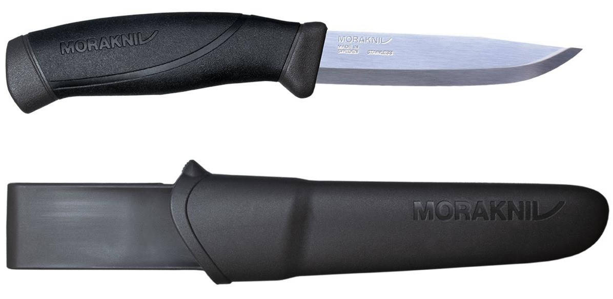 

Туристический Нож с чехлом Morakniv (Мора) "Companion Anthracite MG" (13165) Нержавеющая сталь, Черный