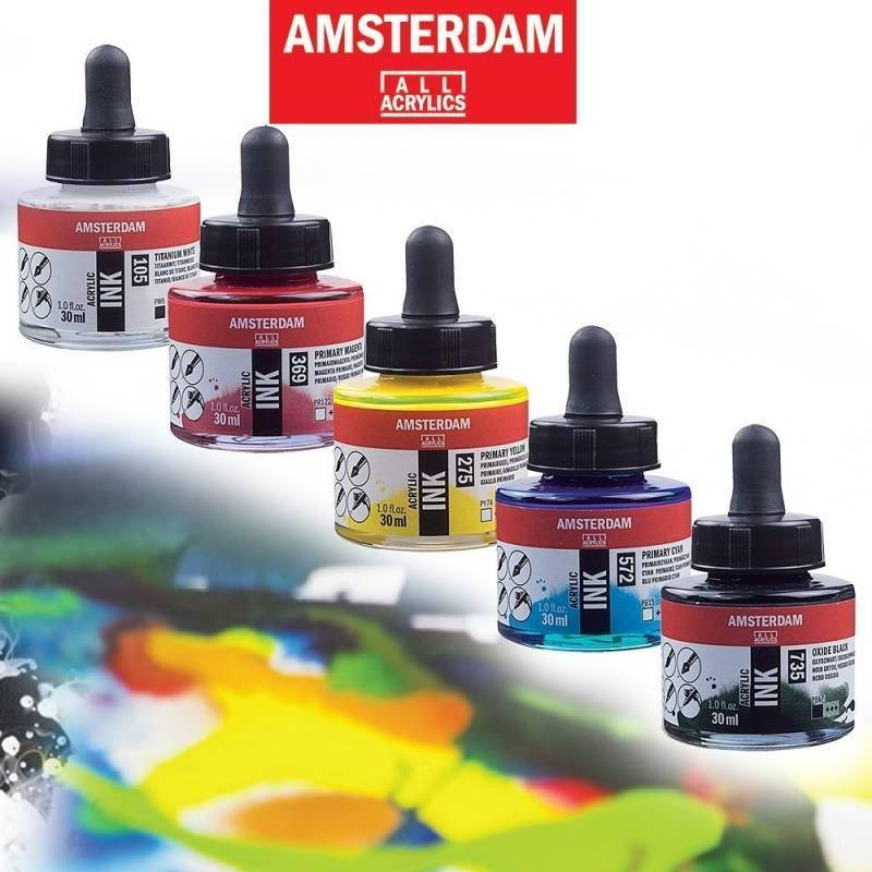 

Туш акрилова AMSTERDAM INK (227) Охра жовта, 30мл, Royal Talens