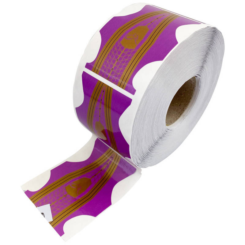 

Форма для наращивания ногтей широкая фиолетовый стилет