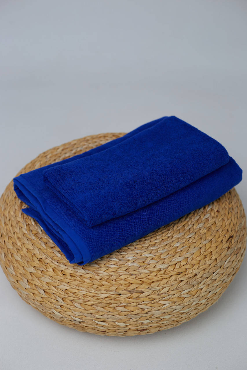

Комплект махровых полотенец 50х90 70х140 BLUE GLANCE Узбекистан, Синий