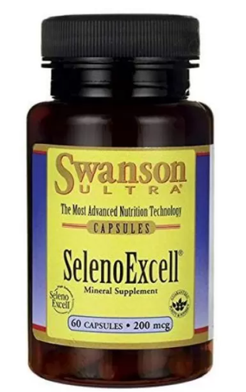 

Селен, Ultra Selenoexcell, Swanson, 200 мкг, 60 капсул