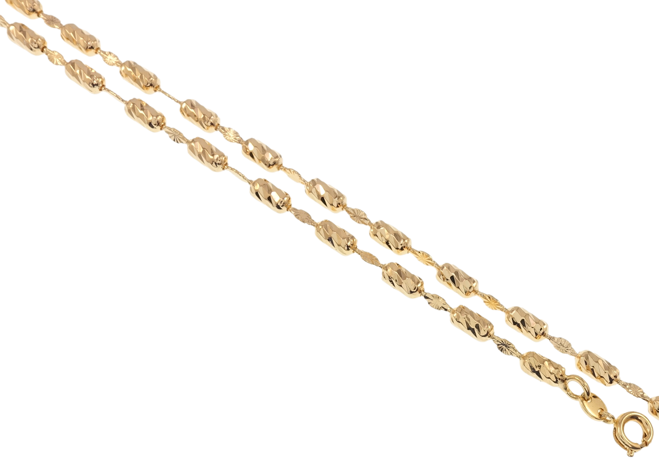 

Цепочка Xuping Позолота 18K "Плетение Декоративная Перлина" длина 52см х 2-3мм