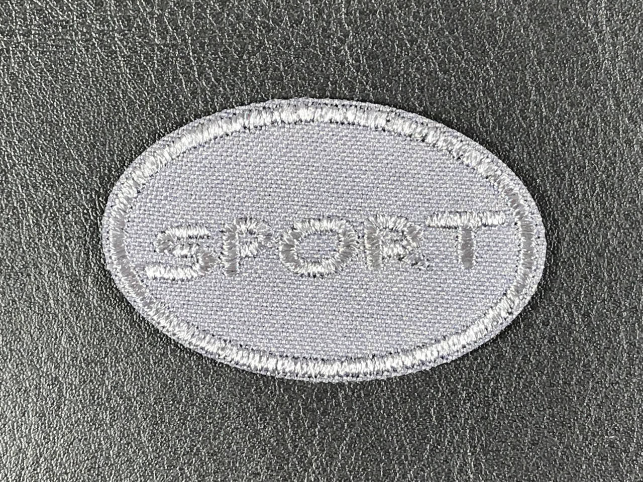 

Нашивка Sport цвет серый 50x30 мм