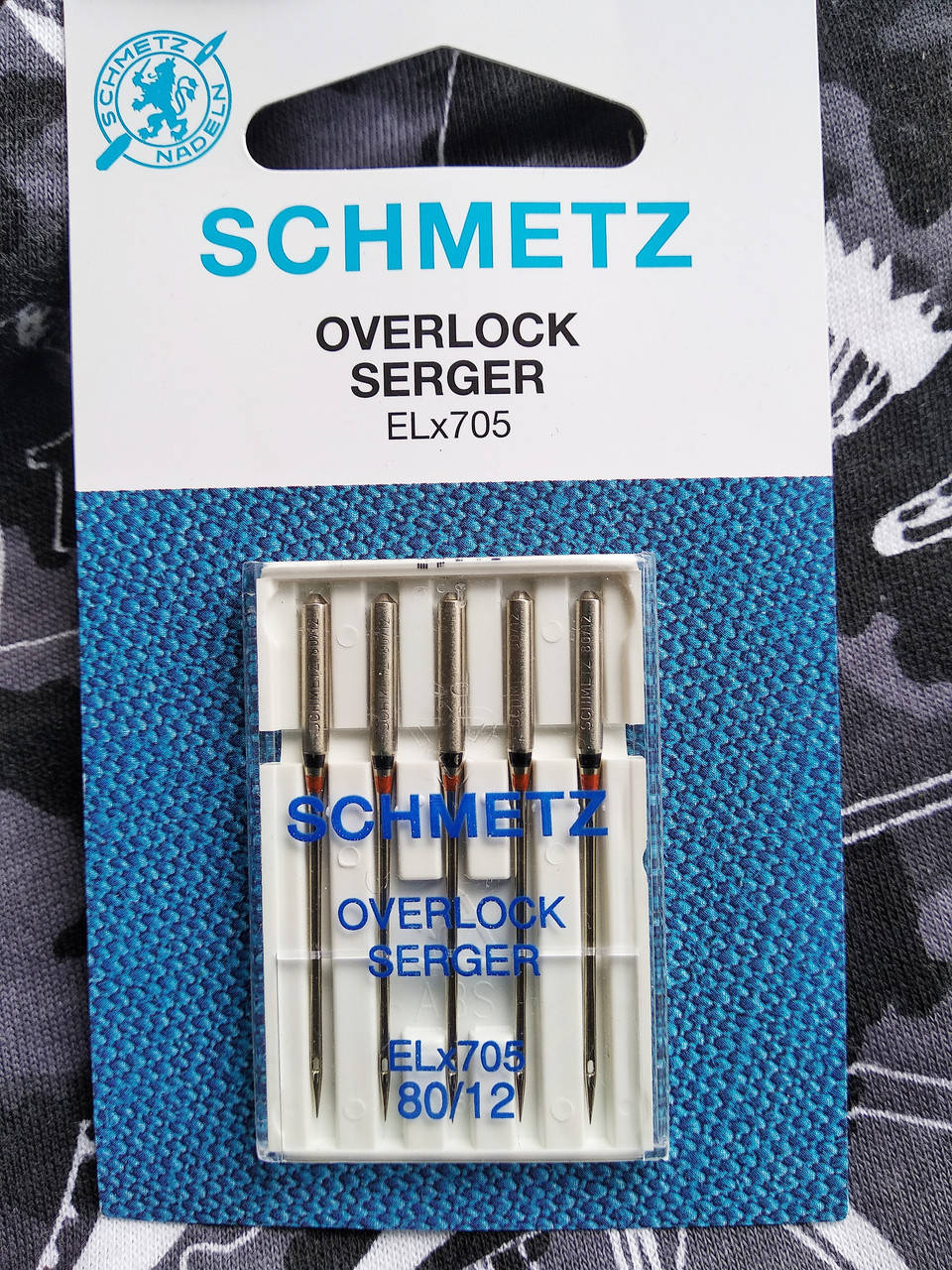 

Голки Schmetz для побутових оверлоків №80