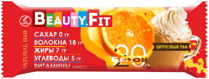 

Протеиновый батончик Beauty.Fit "Цитрусовый Раф" (50 грамм)